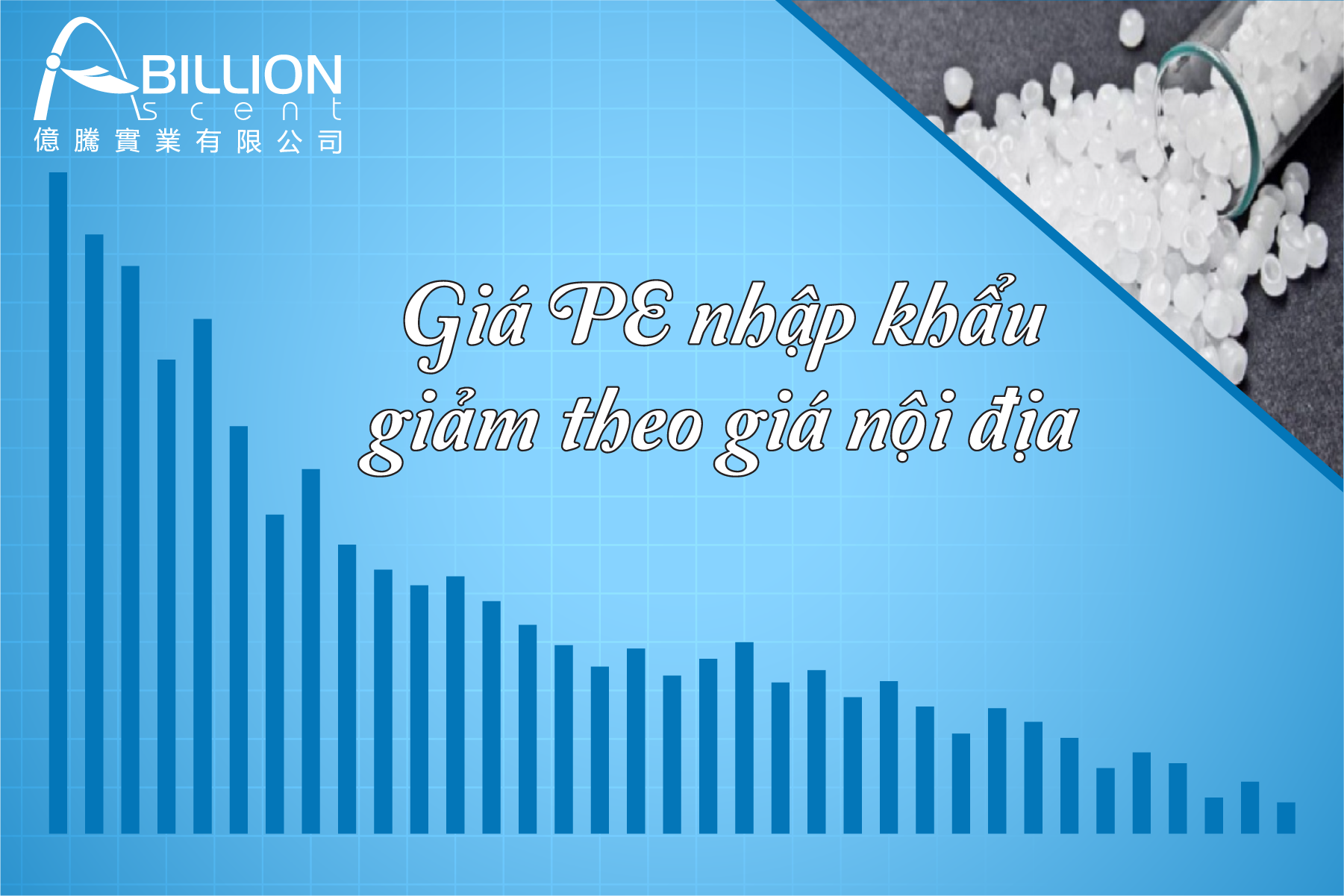 Giá PE nhập khẩu giảm theo giá nội địa